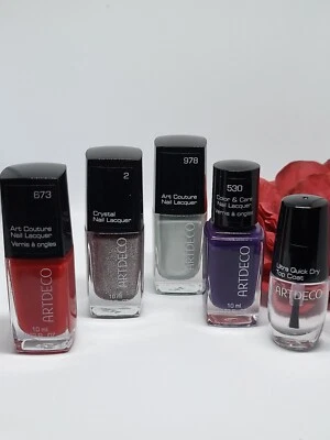 Artdeco Nagellack-Set 5-teilig, 4x Farblack 10ml +1x Ultra Qick Dry Top Coat 4ml - Bild 1 von 4