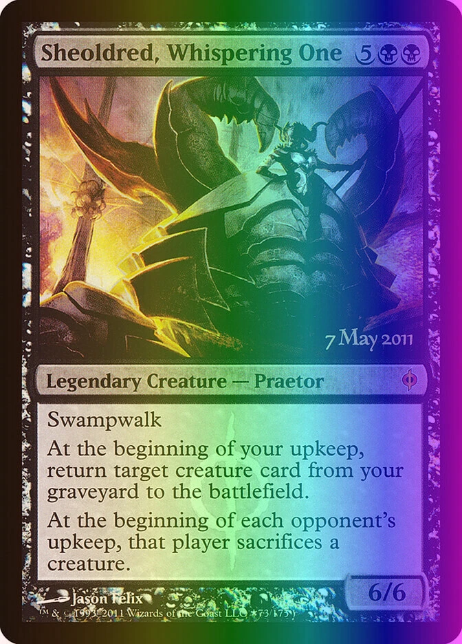 MTG Sheoldred, Whispering One (73/6) New Phyrexia Promos LP FOIL - Image 1 of 1