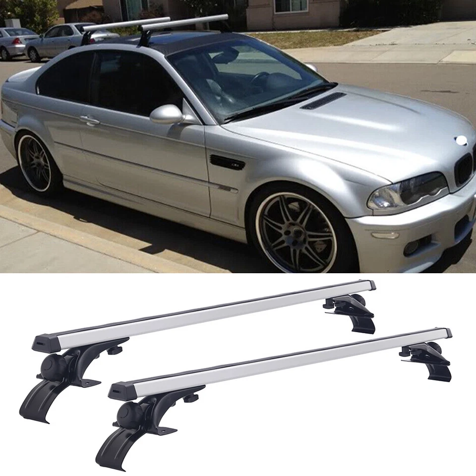 48" Car Silver Top Roof Rack Cross Bar Aluminum For Scion xB Base Wagon 4-Door Foto 1 de 4