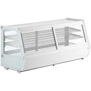 60" White Self-Serve Refrigerated Countertop Bakery Display Case w/ LED Lighting - Picture 1 of 3