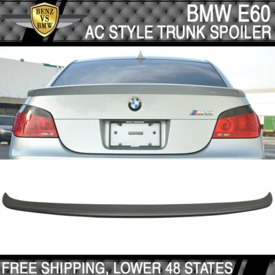 04-10 BMW 5 Series E60 M5 4Dr AC Style Unpainted ABS Trunk Spoiler Foto 1 de 4
