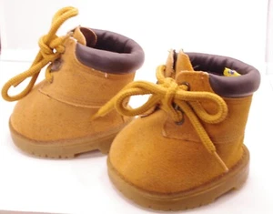Build a Bear Workshop Tan Lace Up Hiking or Work Boots - Imagen 1 de 7