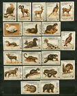 1977, ANIMALS FROM USSR NATIONAL PARKS, SET OF 21 RARE RUSSIAN MATCHBOX LABELS