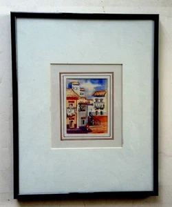 Artiste uruguayen répertorié - Casimiro Motta (1922-1991) W/C - 4,5"x3,5" signé - Photo 1 sur 6
