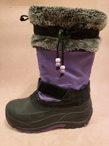 Kamik Insulated Winter Boots Girls Size 3 with Beaded Detail - Picture 1 of 4