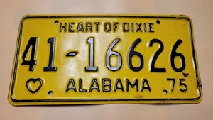 Alabama 1975 Vintage License Plate Mancave Bar Garage Decor 41 16626 - Picture 1 of 2