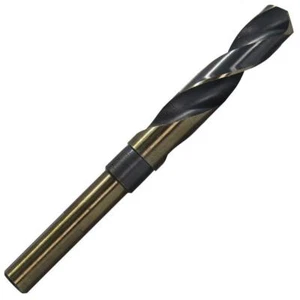 Drill America Twist Drill Bit High Speed Steel 45/64 Black Gold 1/2 Shank Metal - Picture 1 of 8