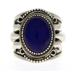 10,25 - Anillo de lapislázuli natural del artista navajo Murphy Platero - Imagen 1 de 4