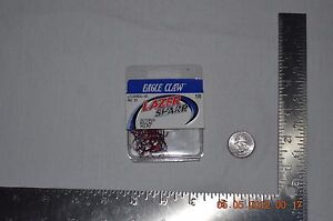 Eagle Claw Lazer Sharp 1/0 Red Octopus Hooks 25ct.