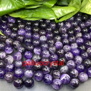 100pc Wholesale Natural Amethyst Ball Quartz Crystal Sphere Reiki Healing 15mm+ - Picture 1 of 12