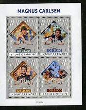 St Thomas - 2021 Chess Champ Vladimir Kramnik - Souvenir Sheet  ST210431b-gold