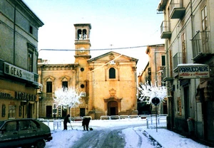 CASTROVILLARI CARTOLINA VISTA CHIESA DI SAN FRANCESCO postcard - Picture 1 of 1