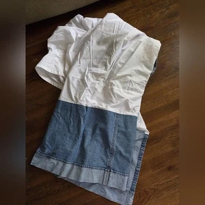 VTG Y2K TOMMY HILFIGER Denim Jean Full/Queen Bedskirt - Picture 1 of 4