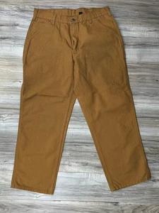 Carhartt Loose Fit Duck Utility Work Pant Tan BN0011-M Men’s W35 L30 Durable NEW - Picture 1 of 10