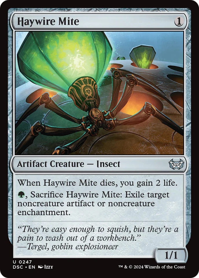 MTG Haywire Mite [Duskmourn: House of Horror Commander] Near Mint Magic - Image 1 of 1