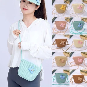 Shell Shape Straw Handbag Handmade Summer Beach Bag Shoulder Bags Summer - Picture 1 of 12