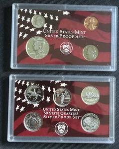 1999-S US Mint Silver Proof Set OGP COA & Box 9 Coins 90% United States - Picture 1 of 5