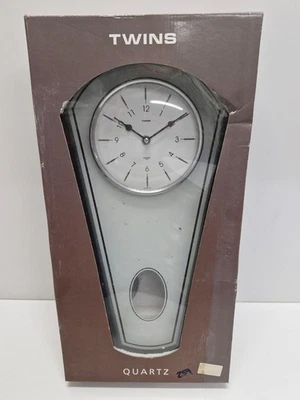Funkuhr Twins Wanduhr Pendeluhr Uhr mit Pendel NEU & OVP#25 - Bild 1 von 4