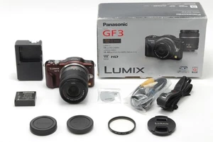 *NEUWERTIG IN BOX* Panasonic LUMIX GF3 DMC-GF3W braunes Gehäuse mit 14-42 mm ... - Bild 1 von 9