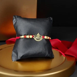Rakhi - Gold Rakhdi for Brother Bhaiya shipped from Australia Canada USA UK - Picture 1 of 3