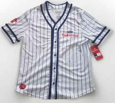 Camiseta de béisbol Budweiser para hombre talla XSmall blanca #76 Foto 1 de 4