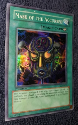 Yu-Gi-Oh "MASK OF THE ACCUSED" LON-019 - Konami Trading Card / YGO First Edition - Image 1 of 3