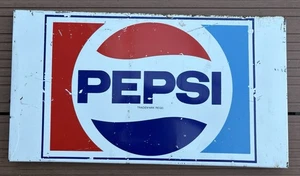 ORIGINAL SCREEN PRINT PEPSI SQUAREDEDGE METAL SIGN - 450 X 250 - Picture 1 of 9