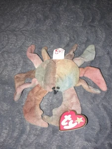 McDonalds 1993 Ty Teenie Beanie Baby Claude die Krabbe mit Etikett Fehler Sammlerstück - Bild 1 von 5