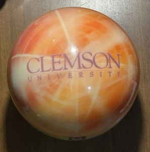 Palla da bowling Clemson University 12,5 libbre VIZ-A-BAll GRX 8282 NON FORATA - Foto 1 di 8