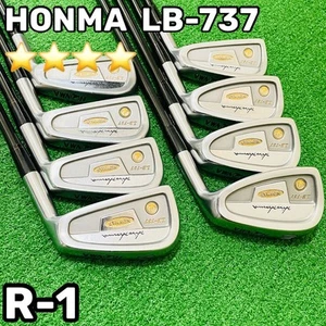 HONMA Right Handed Iron Set LB-737 NEW H&F 3-10 NEW Super Light Carbon Flex R-1 - Picture 1 of 9