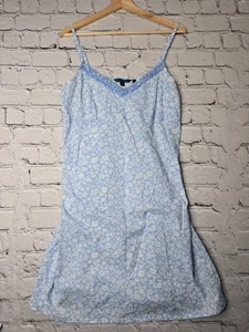 Boden prendisole costa senza maniche 100% cotone blu Ditsy stampa floreale scollo a V 14 - Foto 1 di 10