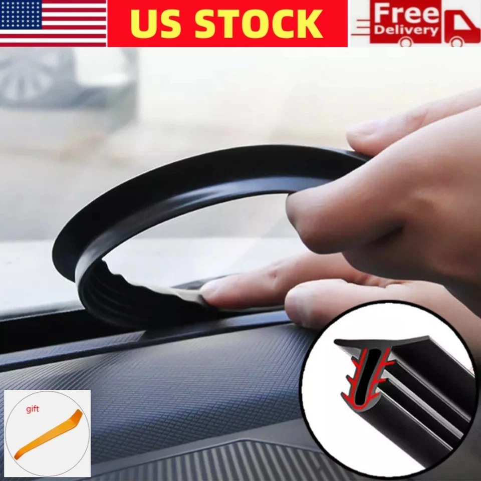 Tira de sellado de consola central de automóvil de 1,6 m para tablero de instrumentos de automóvil tira de aislamiento acústico Foto 1 de 4