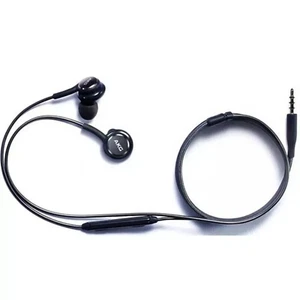 Genuine Samsung S10 Headset AKG GH59-14983A EO-IG955 Black with Gel - Brand New - Picture 1 of 2