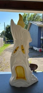 Vintage Melting Candle Blow Mold General Foam Plastics Double Sided Halloween - Picture 1 of 8