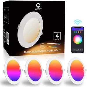 Faretti LED Da Incasso per Cartongesso Wi-Fi 6W Ultrasottili RGBWW 480LM - APP C - Foto 1 di 12