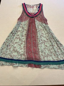 Poupette St. Barth Floral Cotton Mini Dress Swim Cover Up SZ 1 - Picture 1 of 5