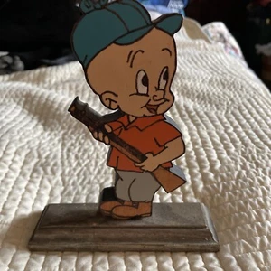 elmer fudd figure Wooden 7”  Figure Stamped HE - Picture 1 of 8
