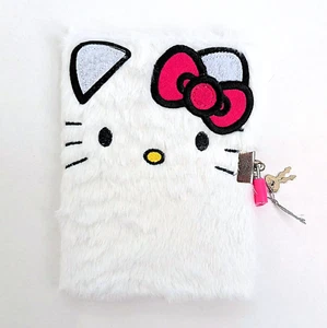 Diario forrado de piel sintética con cerradura de Hello Kitty, diario de Hello Kitty - Imagen 1 de 3