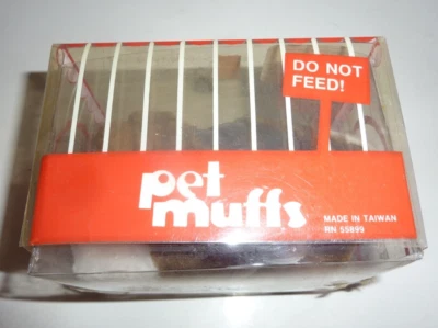 Orejeras de felpa vintage NOS para mascotas S-67 Foto 1 de 3