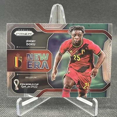 Jeremy Doku 2022 Prizm FIFA World Cup New Era Insert Card #36 Belgium - Image 1 of 2