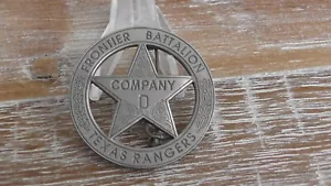 Replik Texas Rangers Abzeichen Peso Back Frontier Btn Company D Anstecknadel # A759 - Bild 1 von 8