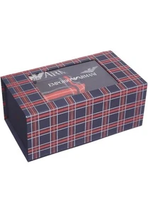 Emporio Armani Boxer And Sock Tartan Mix Gift Set  - Picture 1 of 5