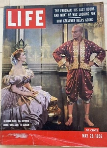 Vintage LIFE Magazine May 28 1956 The King and I Yul Brynner Deborah Kerr MCM Ad - Picture 1 of 4