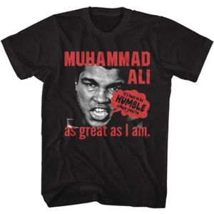 Muhammad Ali It's Hard To Be Humble When You're As Great As I Am Men's T Shirt  - Picture 1 of 5