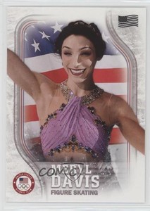 2018 US Olympic & Paralympic Team and Hopefuls Flag /99 Meryl Davis Rookie RC