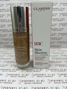 Clarins Skin Illusion Full Coverage Matte Finish Hydrating Foundation #113C New - Picture 1 of 5