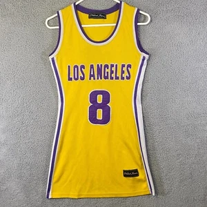 Vestido Jersey Kobe Bryant Los Angeles Lakers NBA Jeans Desnudo Amarillo Púrpura Para Mujer - Imagen 1 de 19