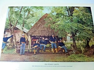 MANZ ENGRAVING PRINT ON PICKET DUTY  1899 - Picture 1 of 1