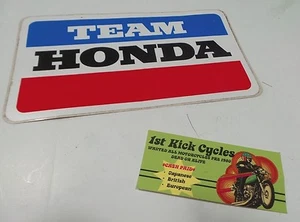 NOS 1980'S VINTAGE TEAM HONDA STICKER CB750 ATC ODYSSEY Z50 ORIGINAL OEM - Picture 1 of 1