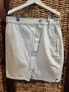 One Teaspoon Bel Air Society Mini Denim Skirt Size 26-8 Women's NEW $140 - Picture 1 of 12
